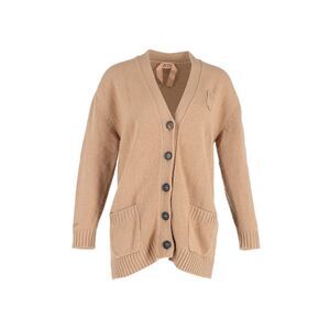 N21 Clover Cardigan in Light Brown Cotton